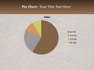 A Picture Of A Dirt Field With A Name Of Presentation PowerPoint Template