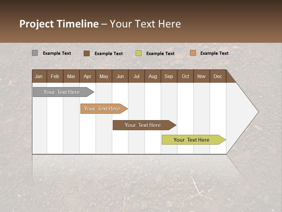 A Picture Of A Dirt Field With A Name Of Presentation PowerPoint Template