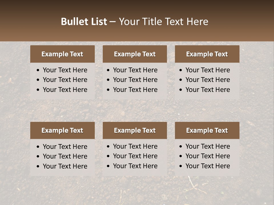 A Picture Of A Dirt Field With A Name Of Presentation PowerPoint Template
