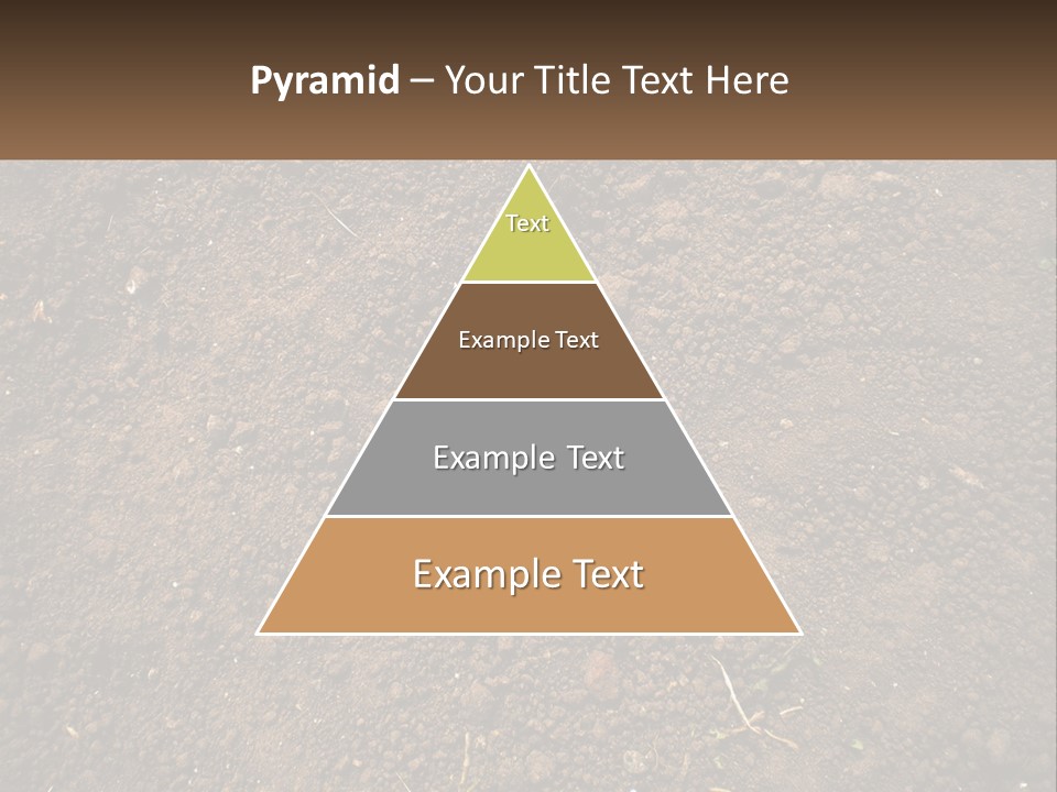 A Picture Of A Dirt Field With A Name Of Presentation PowerPoint Template