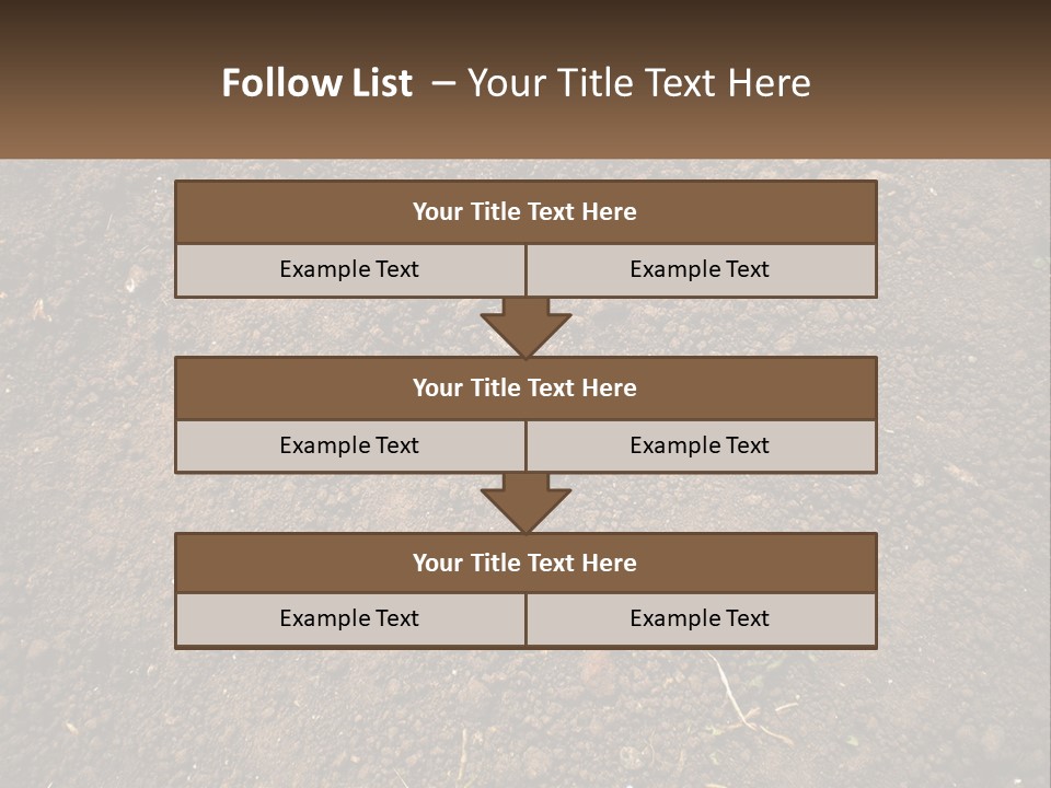 A Picture Of A Dirt Field With A Name Of Presentation PowerPoint Template