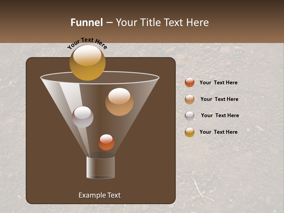 A Picture Of A Dirt Field With A Name Of Presentation PowerPoint Template