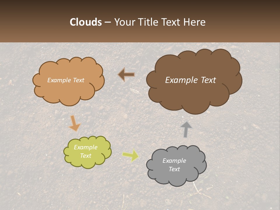 A Picture Of A Dirt Field With A Name Of Presentation PowerPoint Template