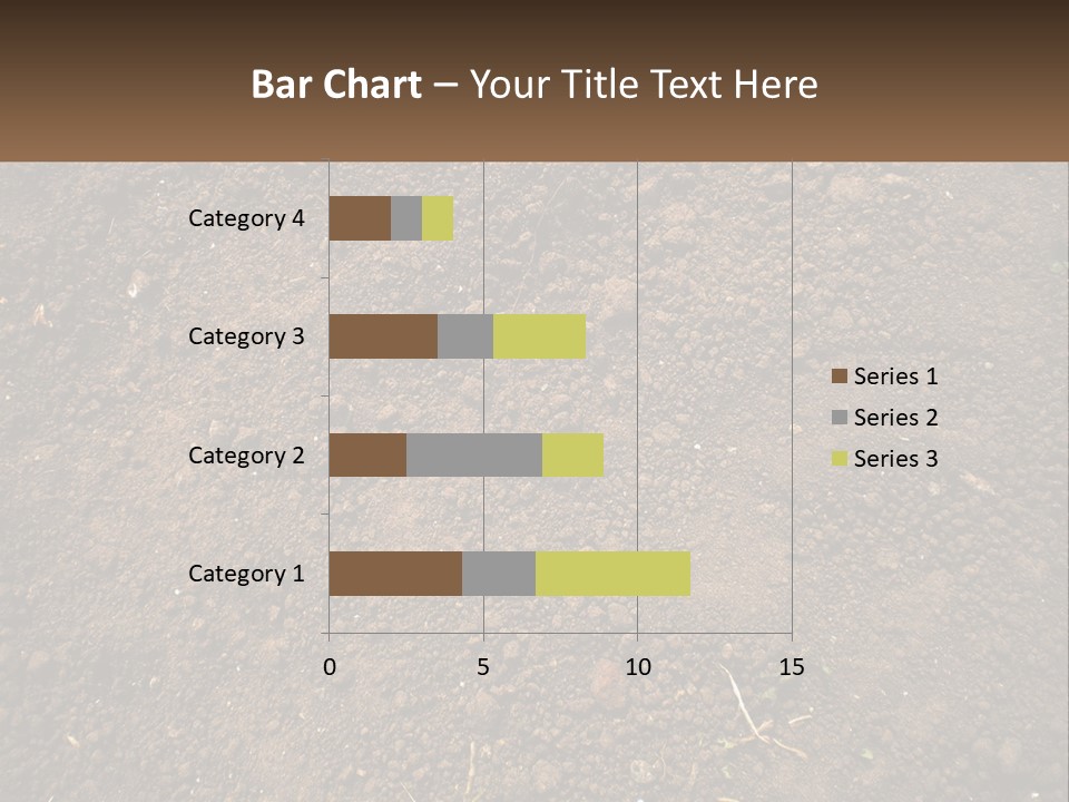 A Picture Of A Dirt Field With A Name Of Presentation PowerPoint Template