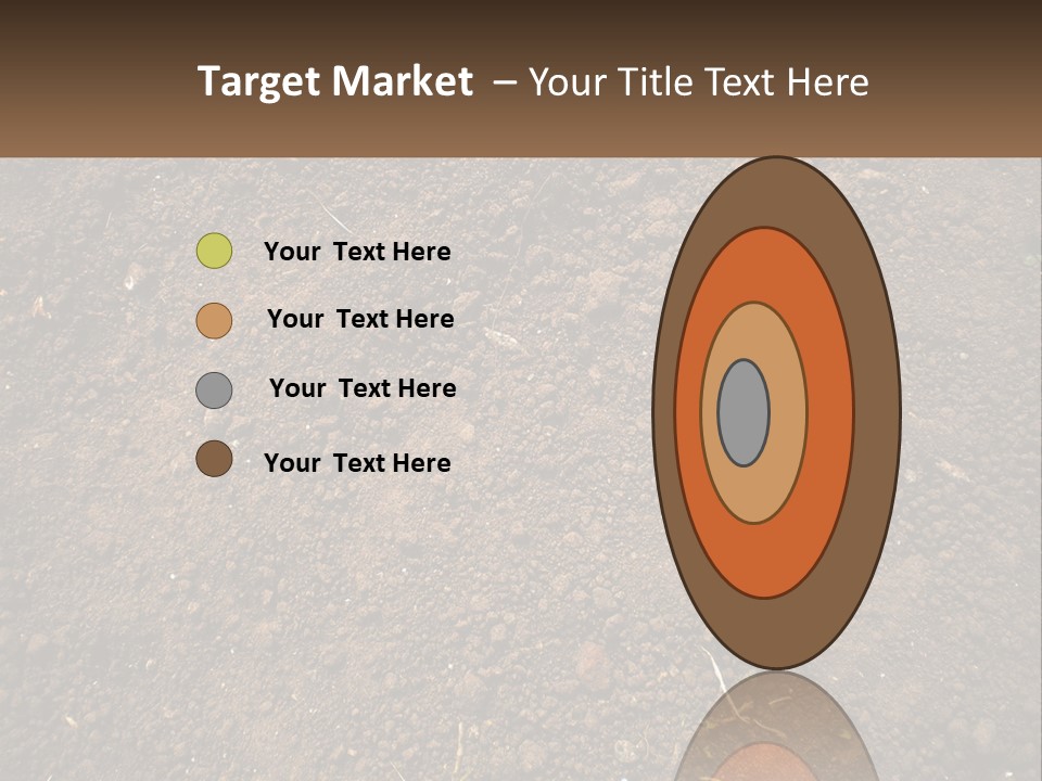 A Picture Of A Dirt Field With A Name Of Presentation PowerPoint Template