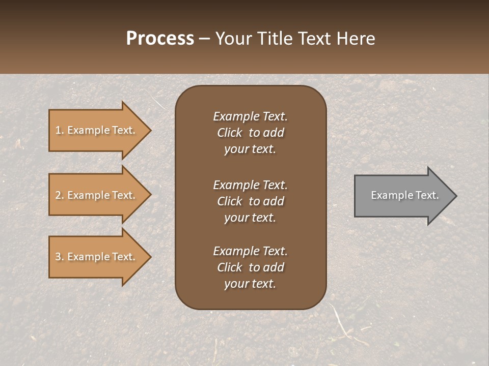 A Picture Of A Dirt Field With A Name Of Presentation PowerPoint Template
