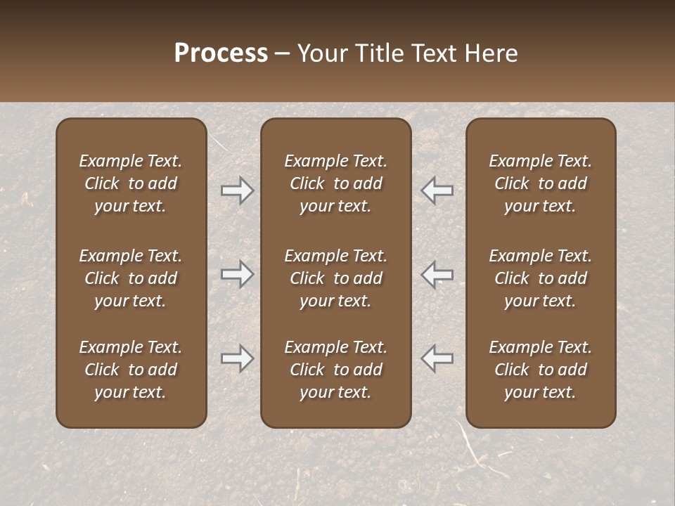 A Picture Of A Dirt Field With A Name Of Presentation PowerPoint Template