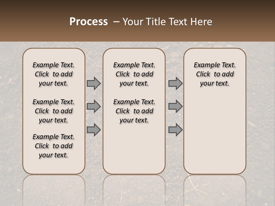 A Picture Of A Dirt Field With A Name Of Presentation PowerPoint Template