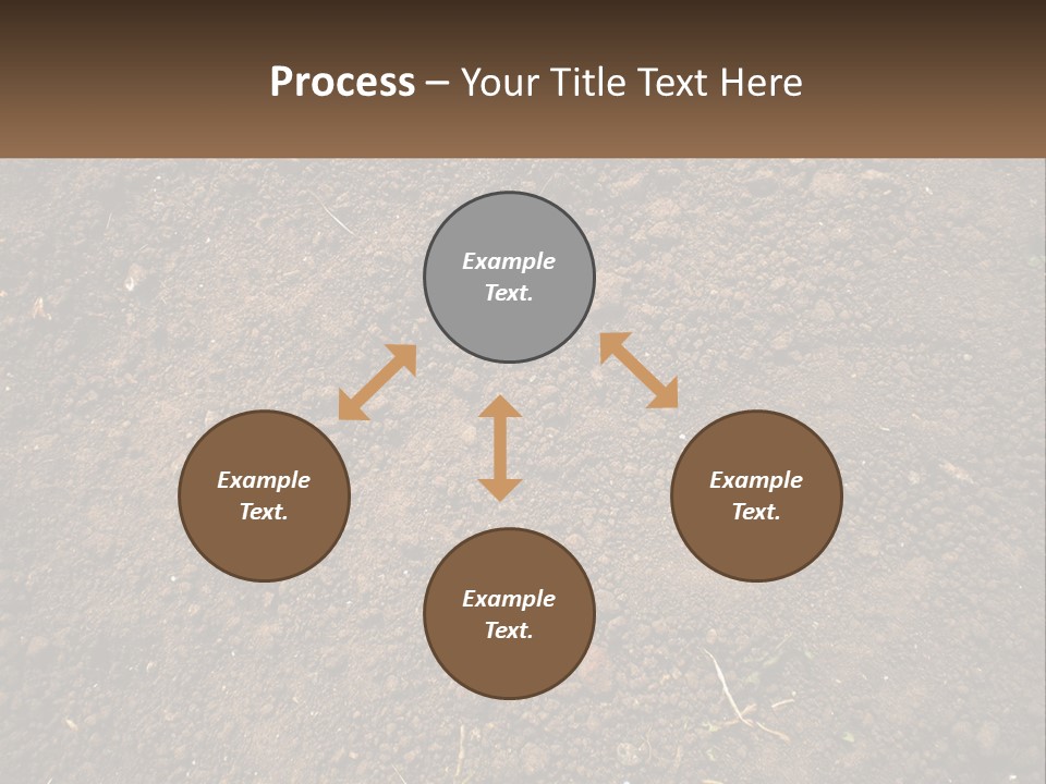 A Picture Of A Dirt Field With A Name Of Presentation PowerPoint Template