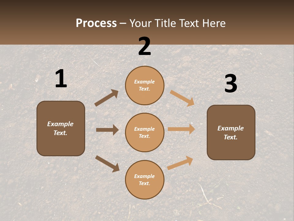 A Picture Of A Dirt Field With A Name Of Presentation PowerPoint Template