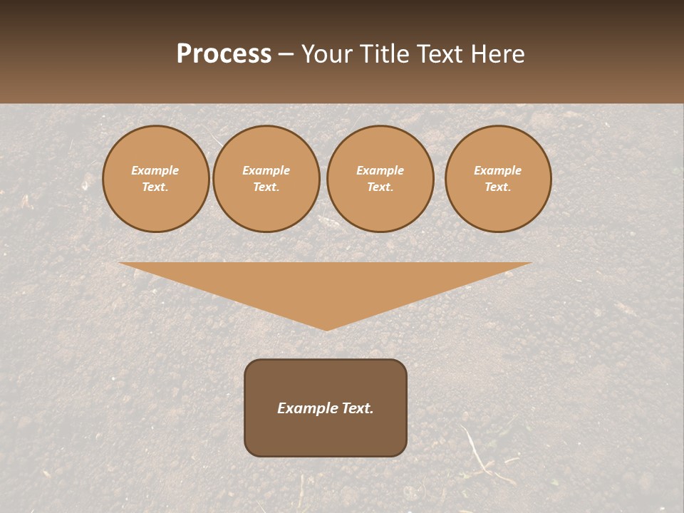 A Picture Of A Dirt Field With A Name Of Presentation PowerPoint Template