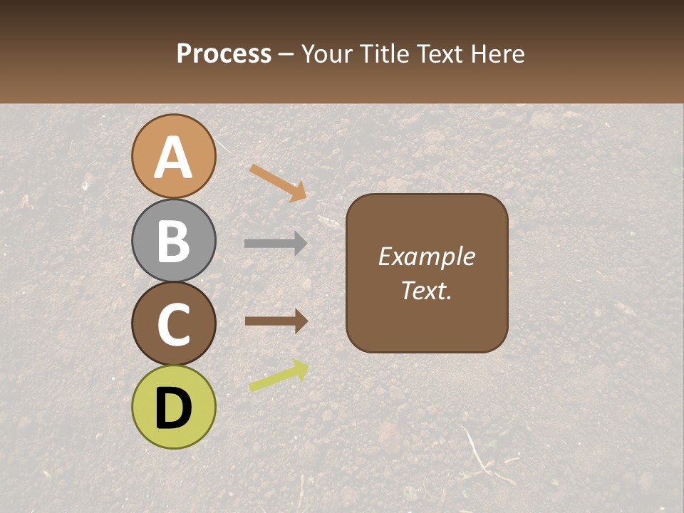 A Picture Of A Dirt Field With A Name Of Presentation PowerPoint Template