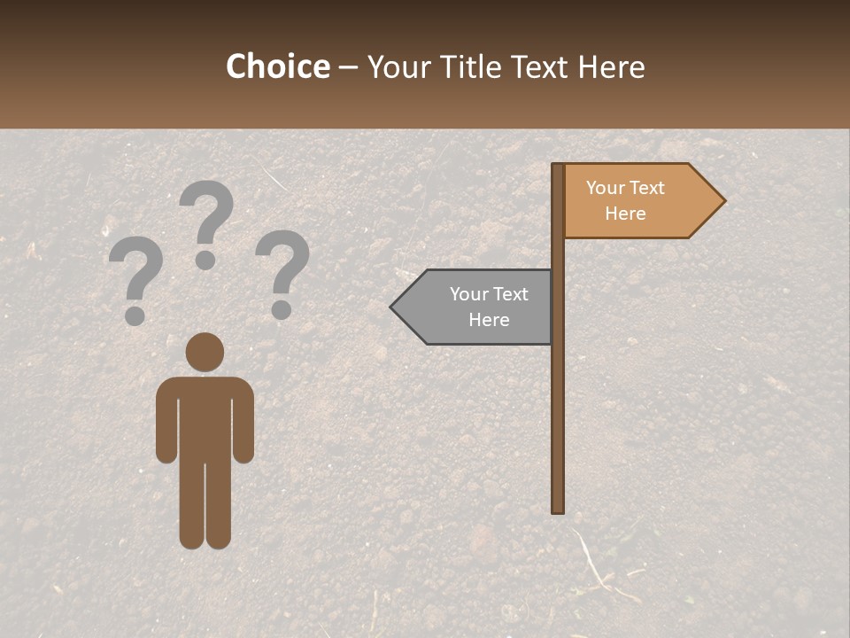 A Picture Of A Dirt Field With A Name Of Presentation PowerPoint Template