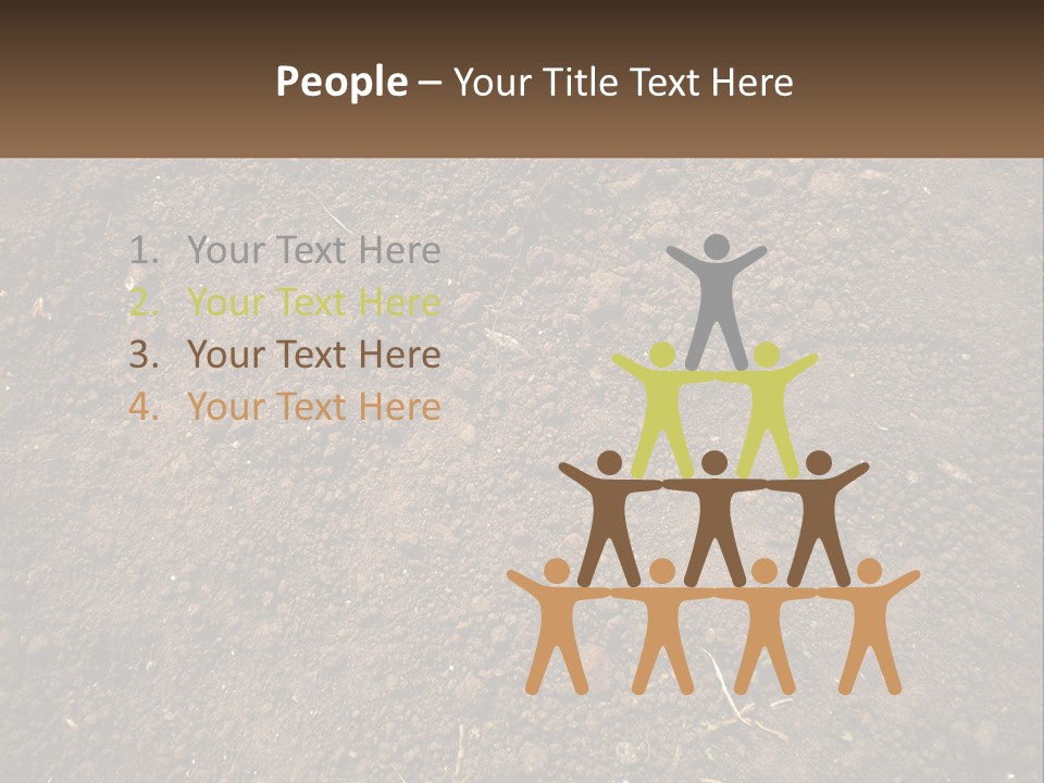 A Picture Of A Dirt Field With A Name Of Presentation PowerPoint Template