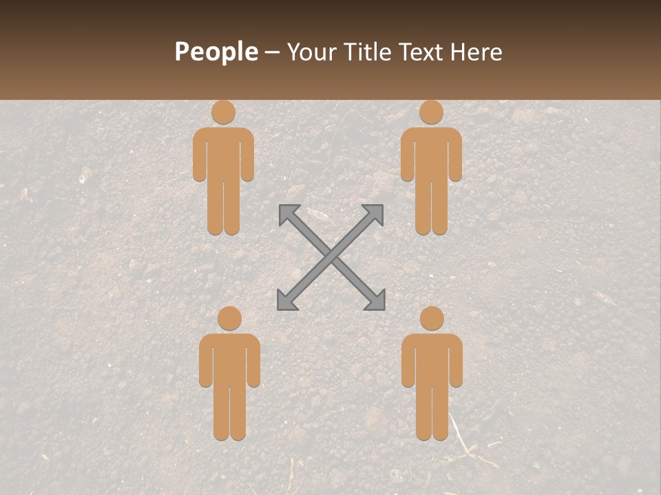 A Picture Of A Dirt Field With A Name Of Presentation PowerPoint Template