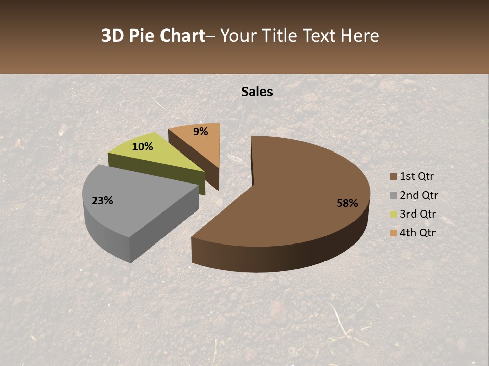 A Picture Of A Dirt Field With A Name Of Presentation PowerPoint Template