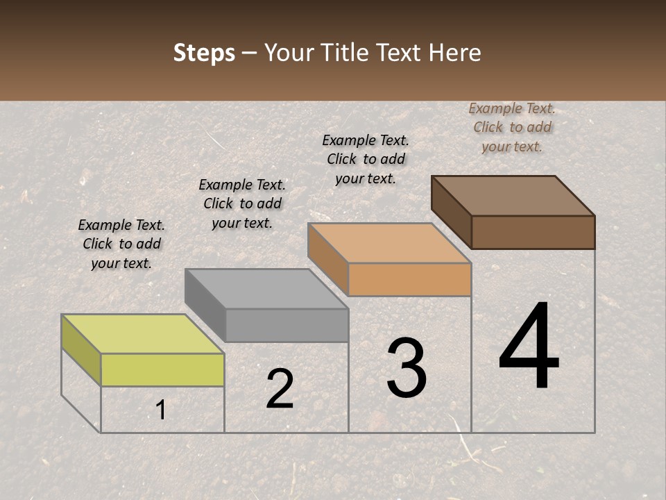 A Picture Of A Dirt Field With A Name Of Presentation PowerPoint Template