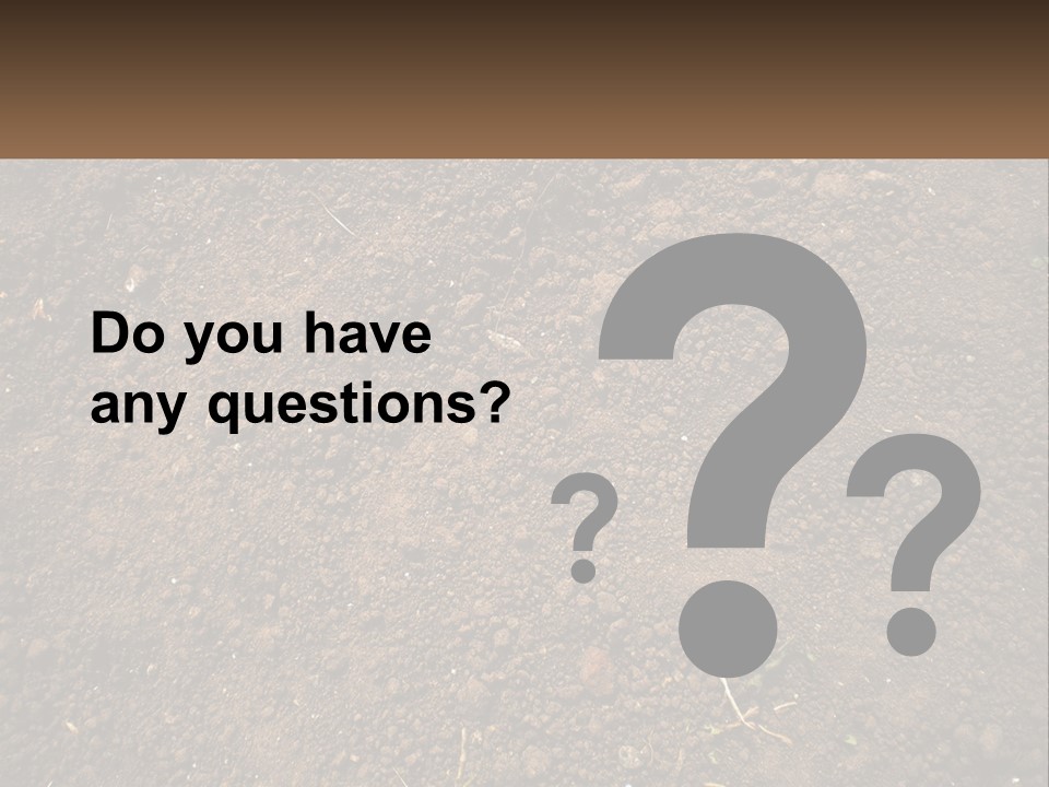 A Picture Of A Dirt Field With A Name Of Presentation PowerPoint Template