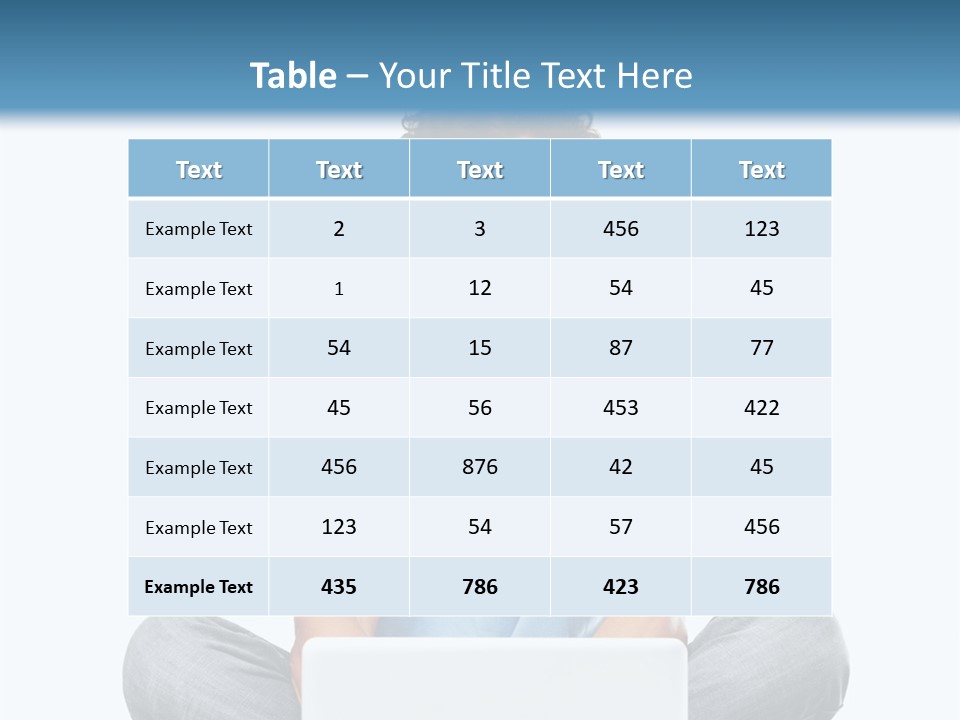 A Man Sitting On The Floor With A Laptop PowerPoint Template