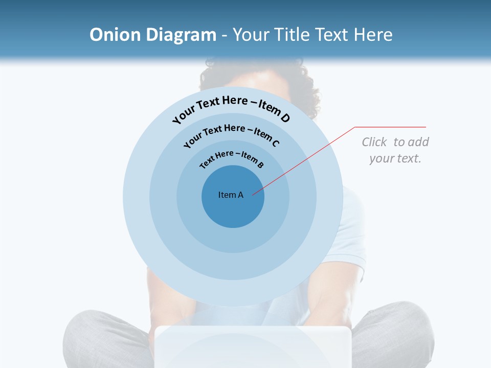 A Man Sitting On The Floor With A Laptop PowerPoint Template