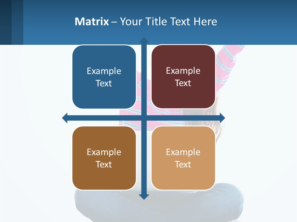 A Woman Sitting On The Floor Using A Laptop Computer PowerPoint Template