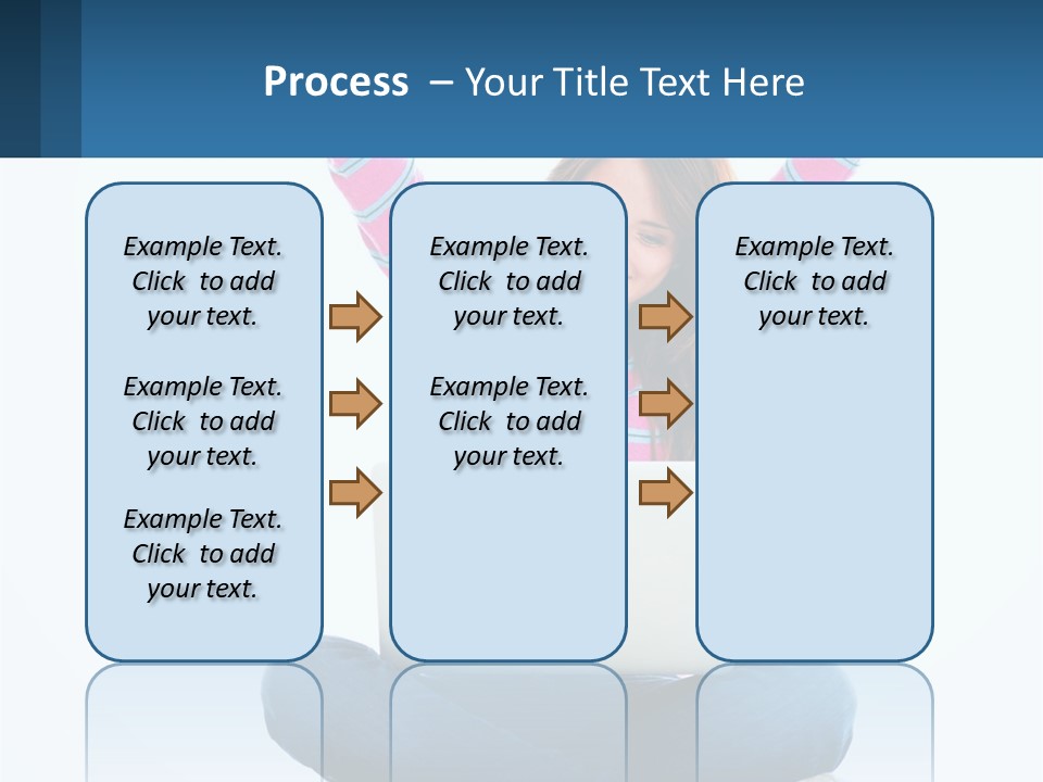A Woman Sitting On The Floor Using A Laptop Computer PowerPoint Template