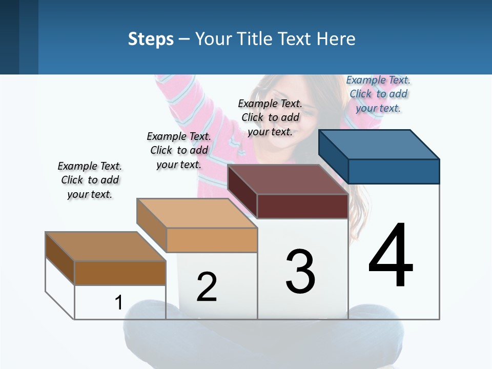 A Woman Sitting On The Floor Using A Laptop Computer PowerPoint Template