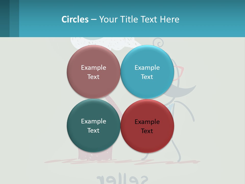 A Man With A Moustache Holding A Hammer And A Speech Bubble PowerPoint Template