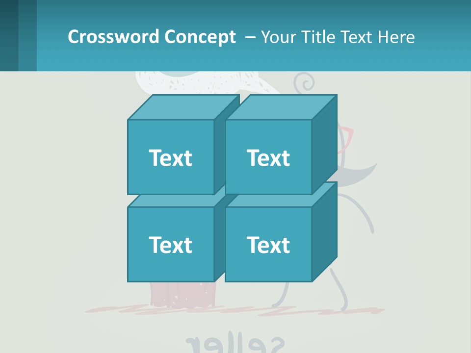 A Man With A Moustache Holding A Hammer And A Speech Bubble PowerPoint Template