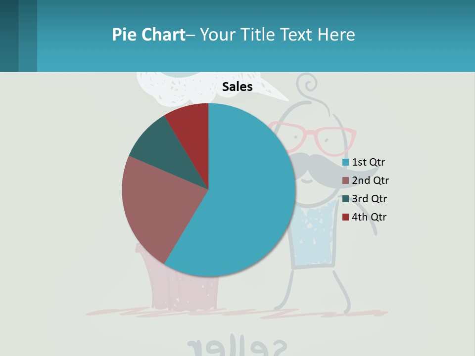 A Man With A Moustache Holding A Hammer And A Speech Bubble PowerPoint Template