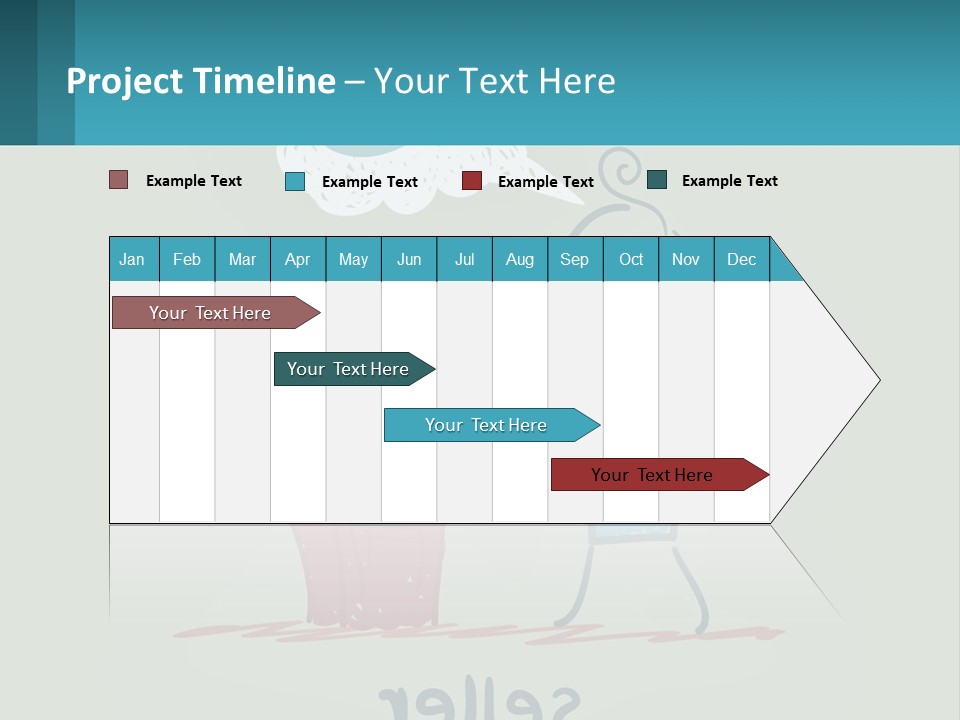 A Man With A Moustache Holding A Hammer And A Speech Bubble PowerPoint Template