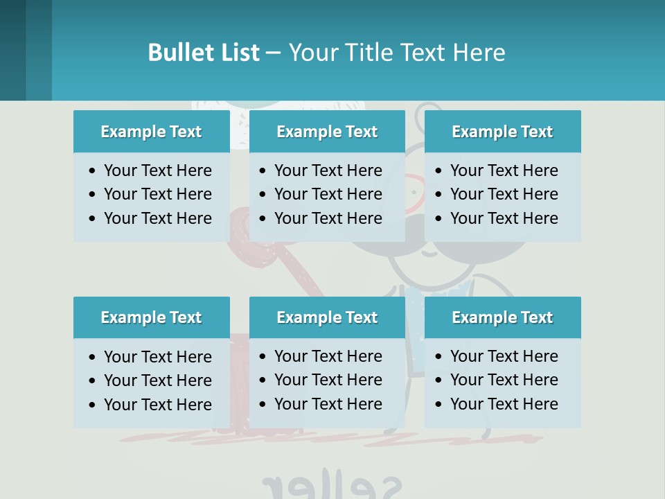 A Man With A Moustache Holding A Hammer And A Speech Bubble PowerPoint Template