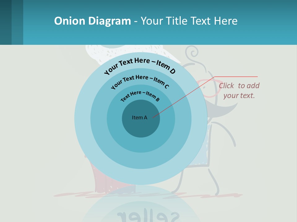 A Man With A Moustache Holding A Hammer And A Speech Bubble PowerPoint Template