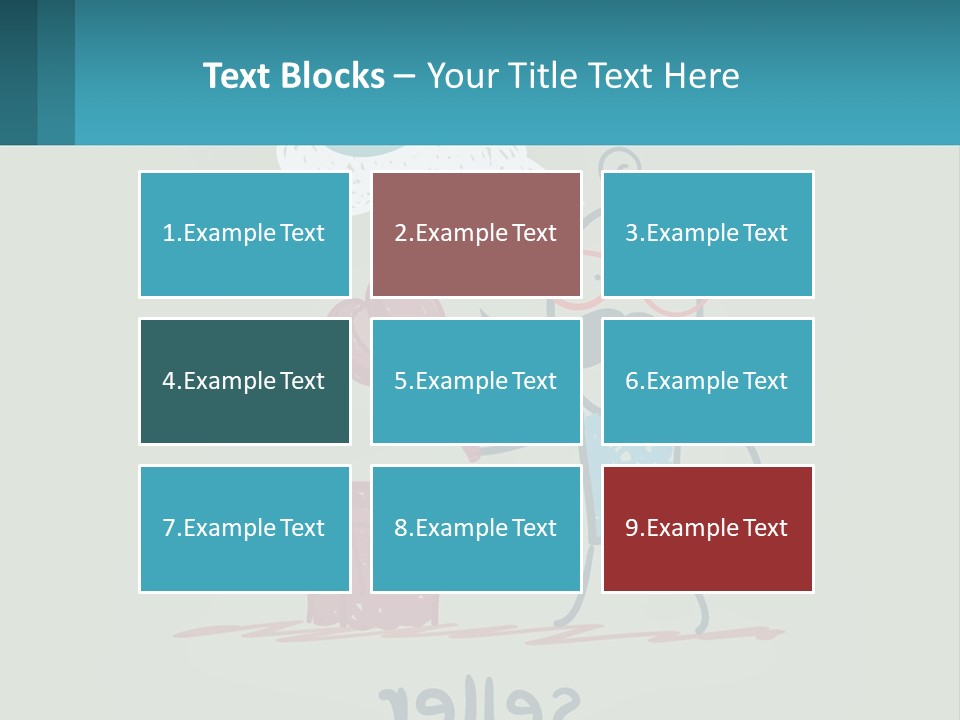 A Man With A Moustache Holding A Hammer And A Speech Bubble PowerPoint Template