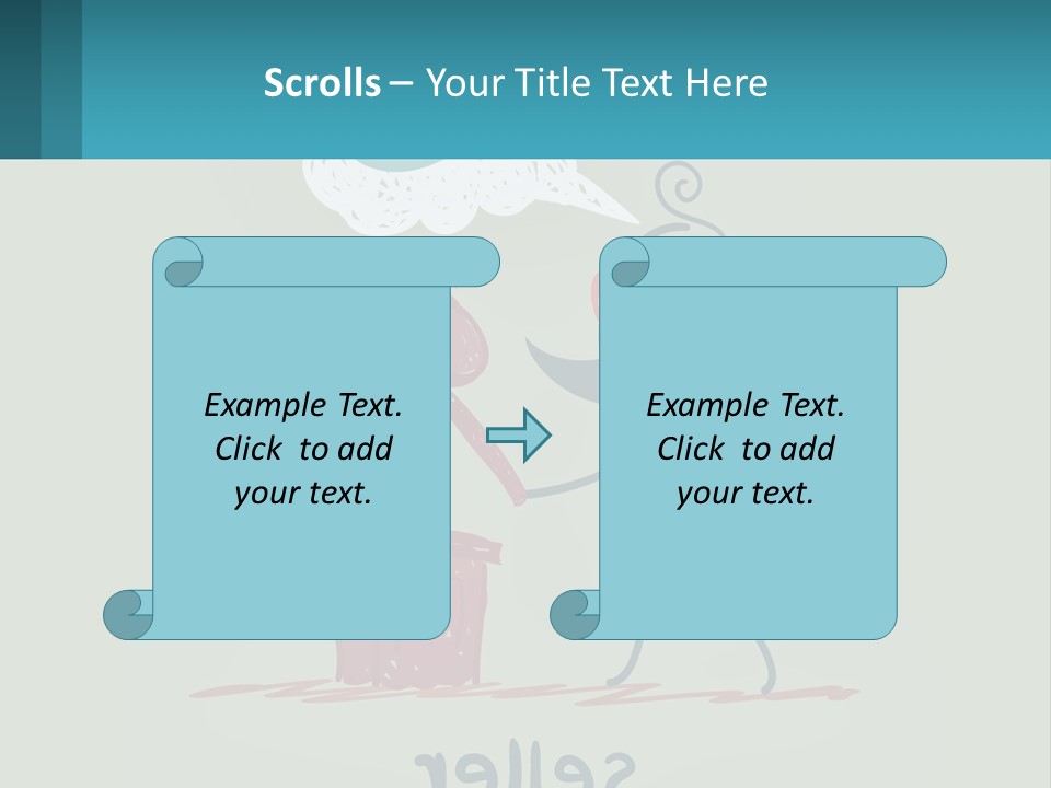 A Man With A Moustache Holding A Hammer And A Speech Bubble PowerPoint Template