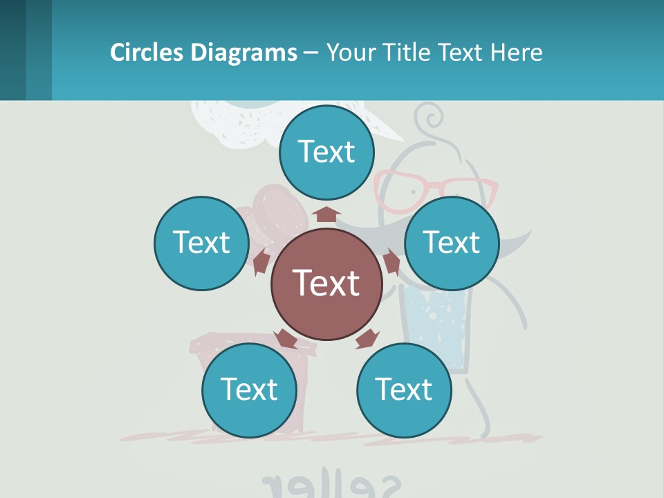 A Man With A Moustache Holding A Hammer And A Speech Bubble PowerPoint Template