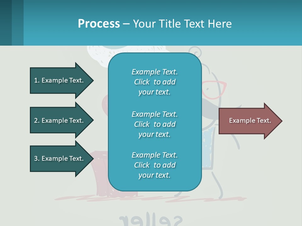 A Man With A Moustache Holding A Hammer And A Speech Bubble PowerPoint Template