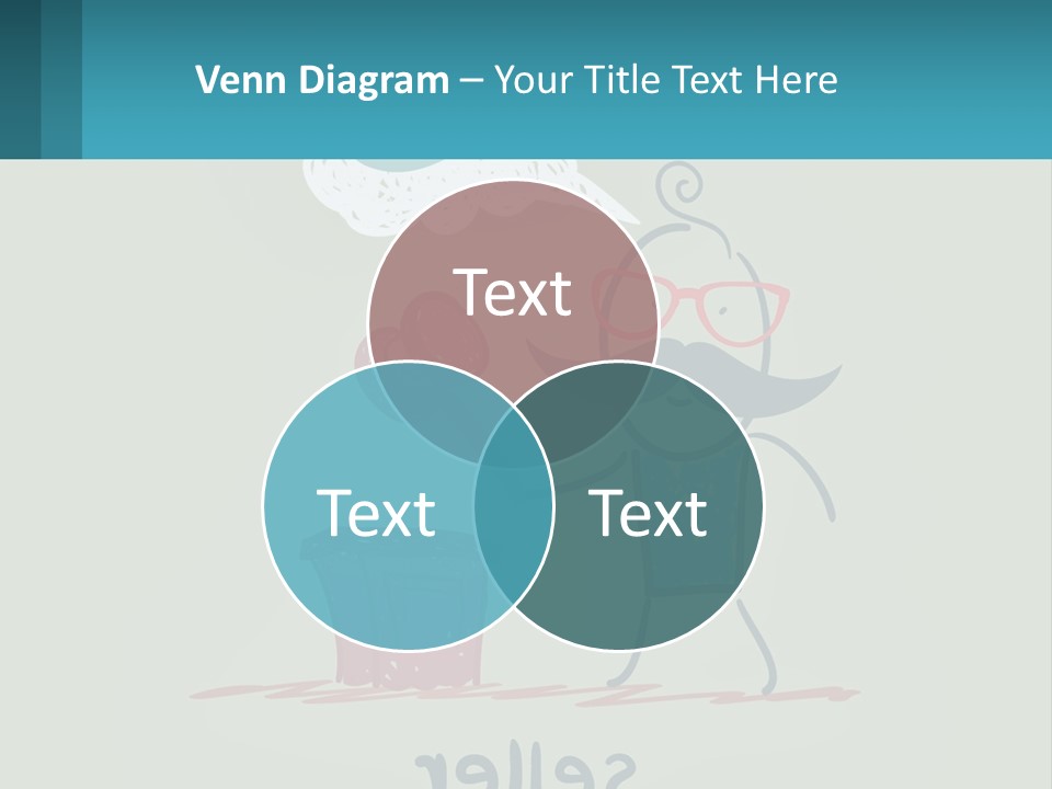 A Man With A Moustache Holding A Hammer And A Speech Bubble PowerPoint Template