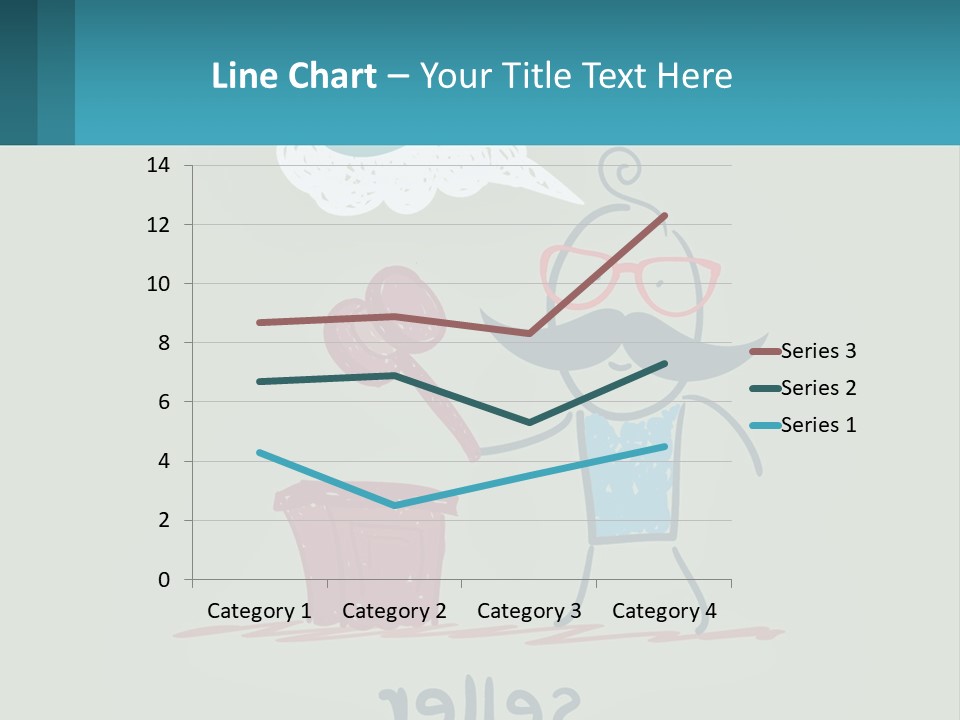 A Man With A Moustache Holding A Hammer And A Speech Bubble PowerPoint Template