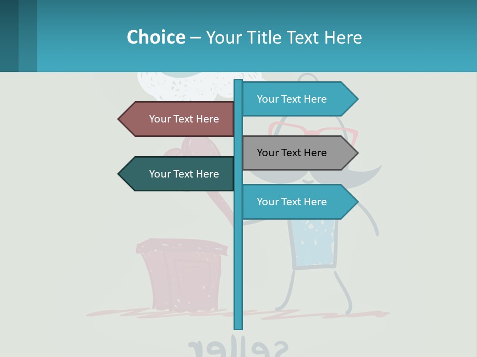 A Man With A Moustache Holding A Hammer And A Speech Bubble PowerPoint Template