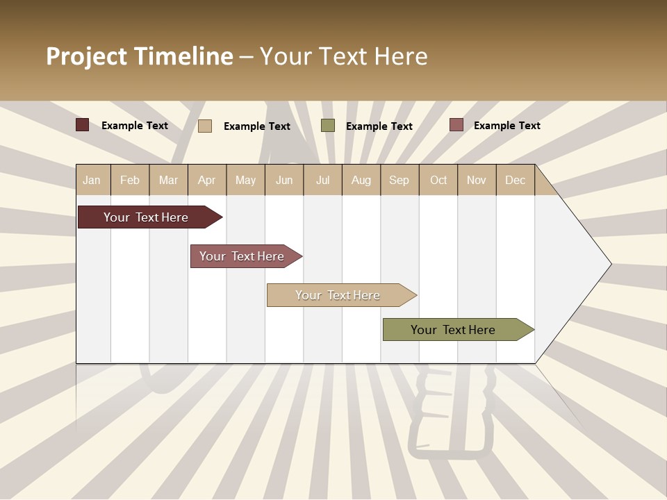 A Megaphone On A Brown And White Background PowerPoint Template