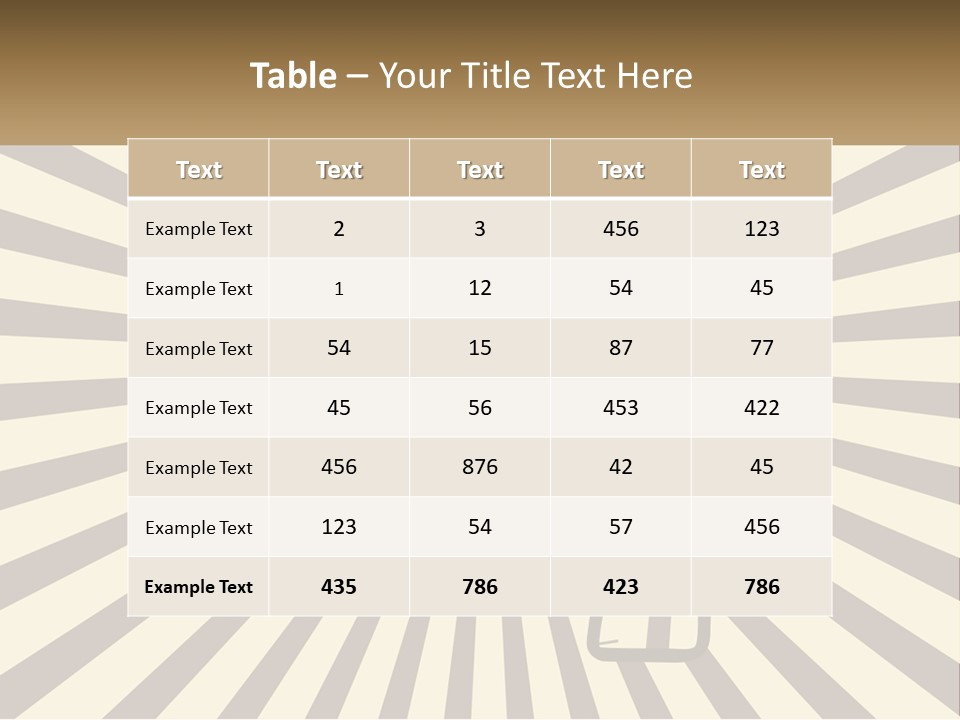 A Megaphone On A Brown And White Background PowerPoint Template