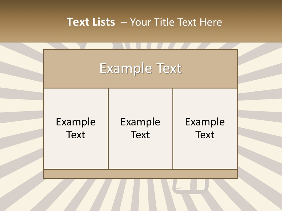 A Megaphone On A Brown And White Background PowerPoint Template