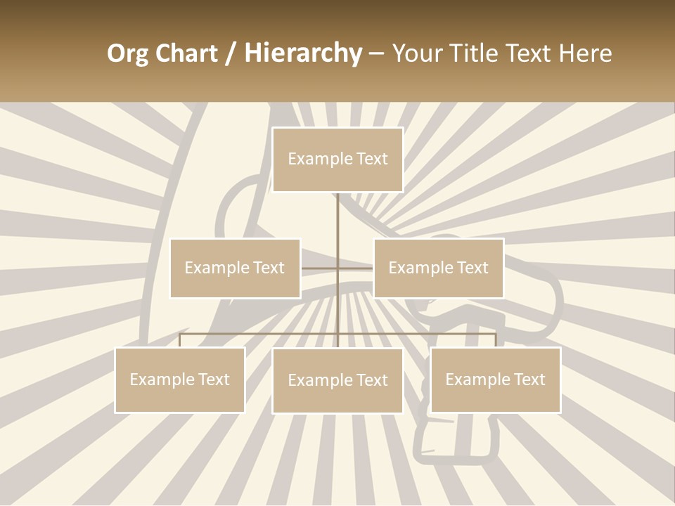 A Megaphone On A Brown And White Background PowerPoint Template