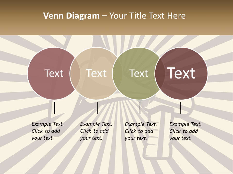 A Megaphone On A Brown And White Background PowerPoint Template