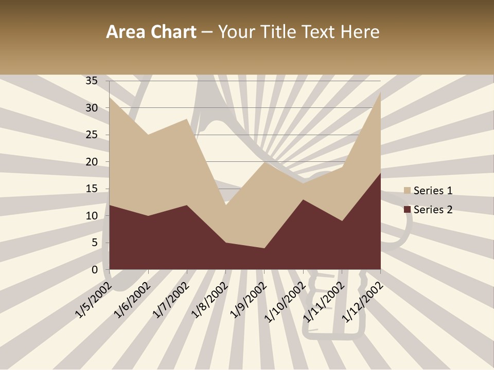 A Megaphone On A Brown And White Background PowerPoint Template