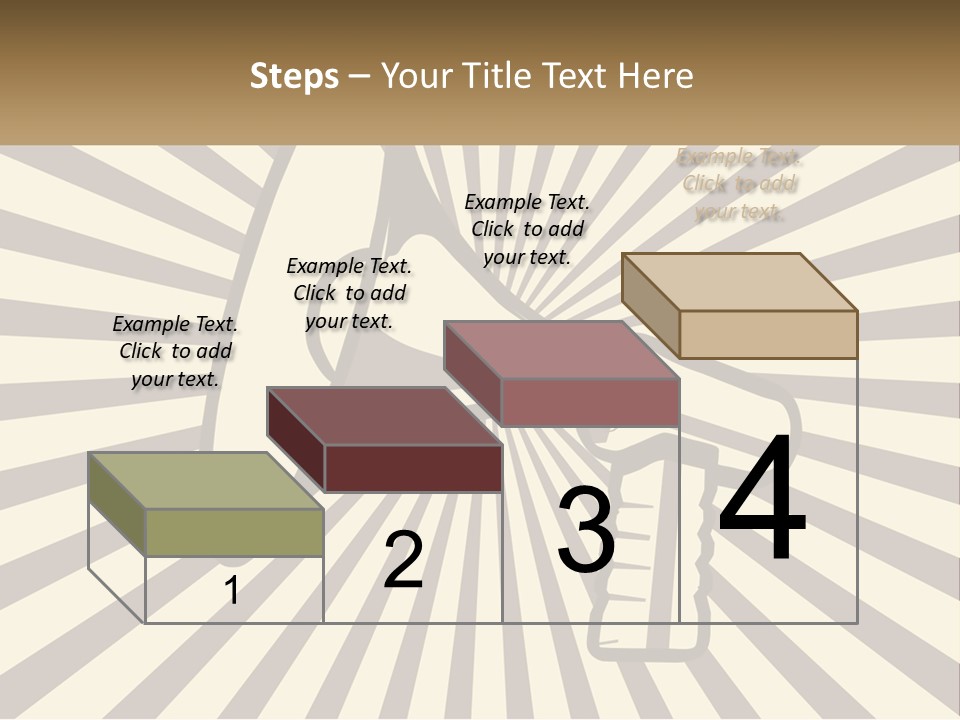 A Megaphone On A Brown And White Background PowerPoint Template