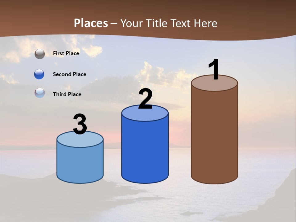 A Beautiful Sunset Over The Ocean Powerpoint Template PowerPoint Template