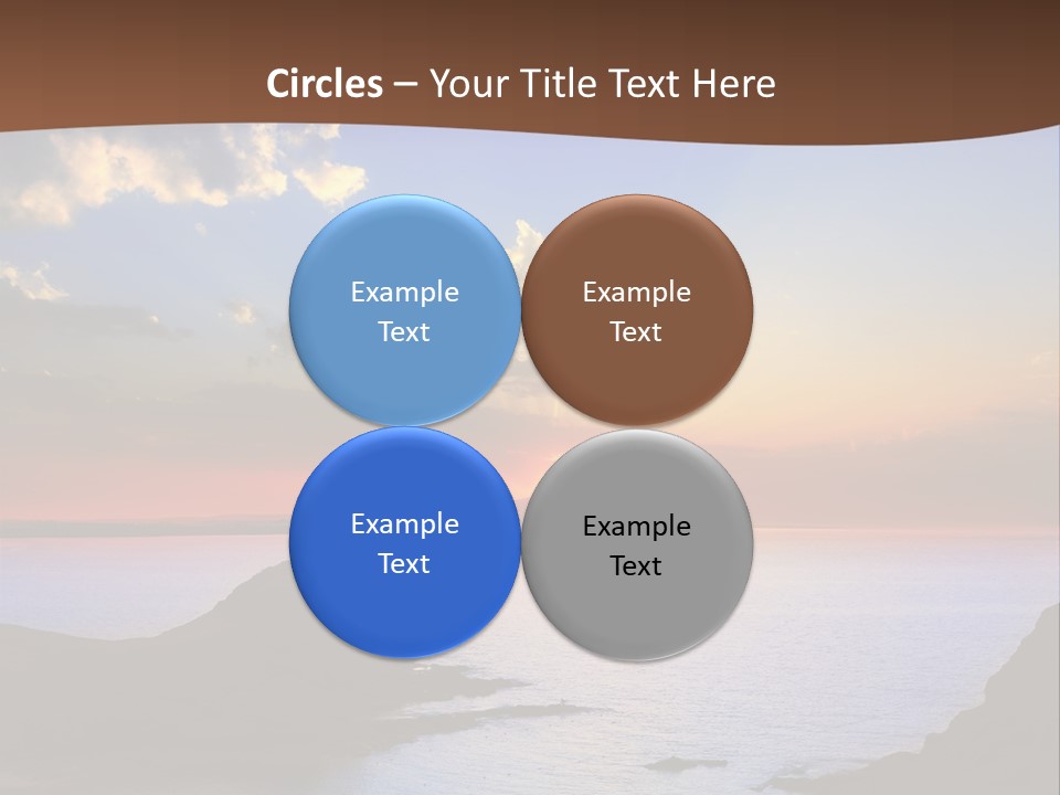 A Beautiful Sunset Over The Ocean Powerpoint Template PowerPoint Template