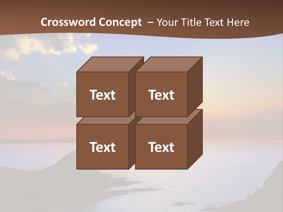 A Beautiful Sunset Over The Ocean Powerpoint Template PowerPoint Template